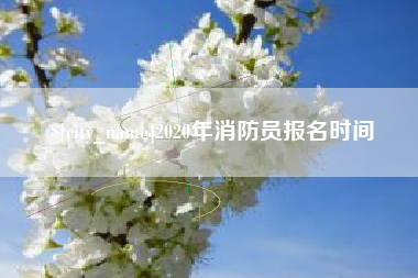温州2020年消防员报名时间