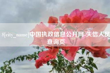 温州中国执政信息公开网-失信人员查询页