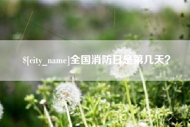 温州全国消防日是第几天？