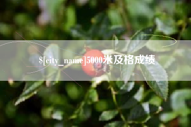 温州5000米及格成绩