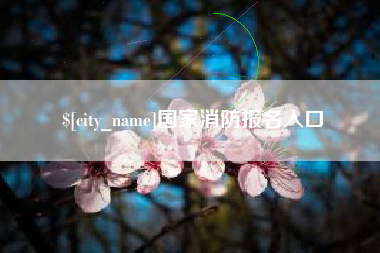 温州国家消防报名入口