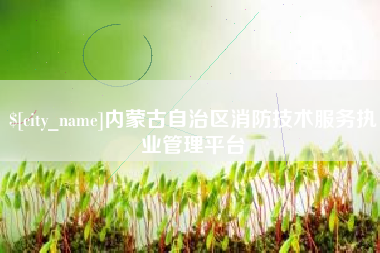 温州内蒙古自治区消防技术服务执业管理平台