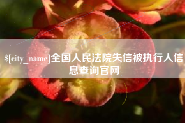 温州全国人民法院失信被执行人信息查询官网