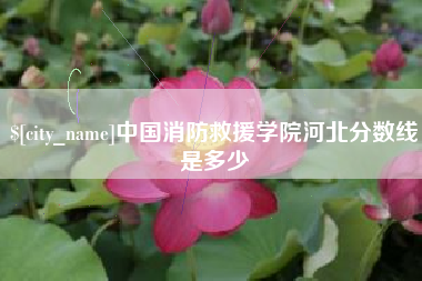温州中国消防救援学院河北分数线是多少