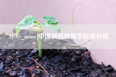 温州中国消防救援学院录分线