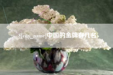 温州中国的金牌有几名