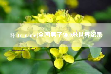 温州全国男子5000米世界纪录