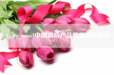温州中国消防产品质量信息查询