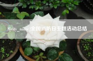 温州全国消防日主题活动总结