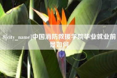 温州中国消防救援学院毕业就业前景如何