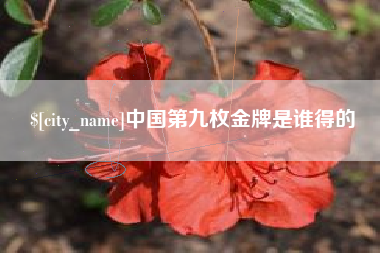 温州中国第九枚金牌是谁得的
