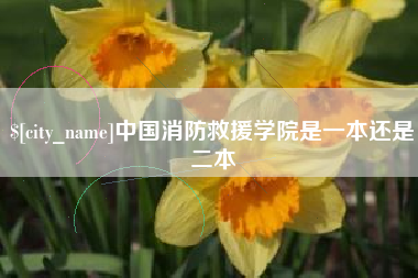 温州中国消防救援学院是一本还是二本