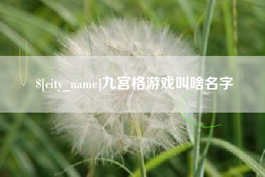温州九宫格游戏叫啥名字