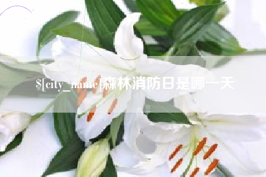 温州森林消防日是哪一天