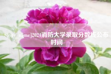 温州2024消防大学录取分数线公布时间