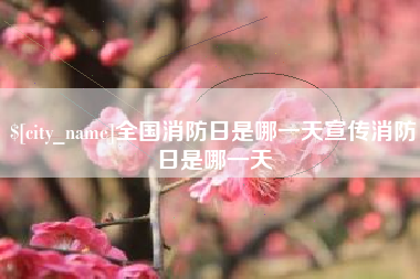 温州全国消防日是哪一天宣传消防日是哪一天