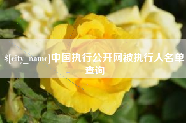 温州中国执行公开网被执行人名单查询