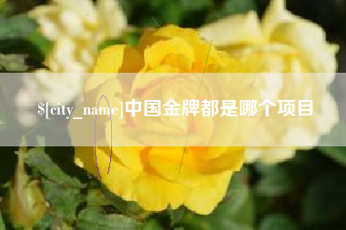 温州中国金牌都是哪个项目