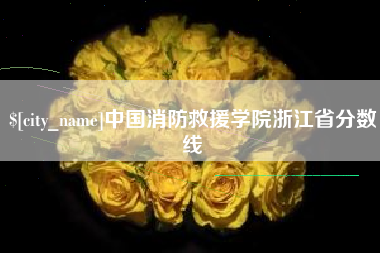 温州中国消防救援学院浙江省分数线