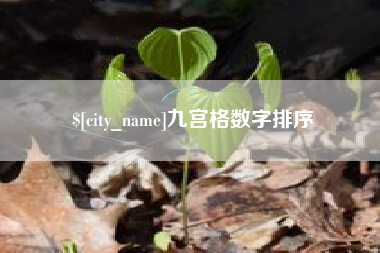 温州九宫格数字排序