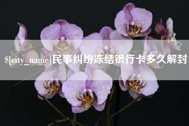 温州民事纠纷冻结银行卡多久解封