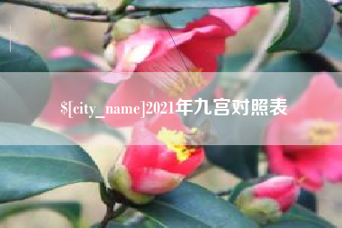 温州2021年九宫对照表