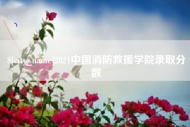 温州2021中国消防救援学院录取分数