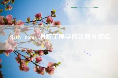 温州消防工程学校录取分数线