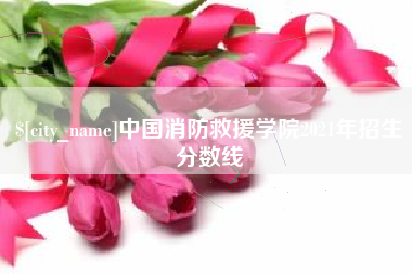 温州中国消防救援学院2021年招生分数线