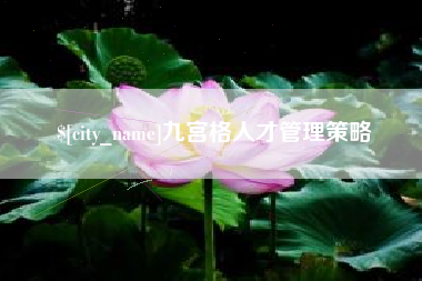 温州九宫格人才管理策略
