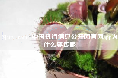 温州中国执行信息公开网官网app为什么要钱呢