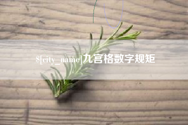 温州九宫格数字规矩