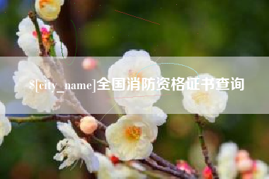 温州全国消防资格证书查询