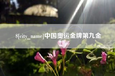 温州中国奥运金牌第九金