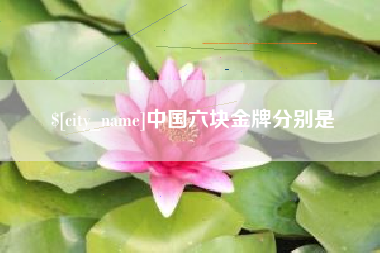 温州中国六块金牌分别是